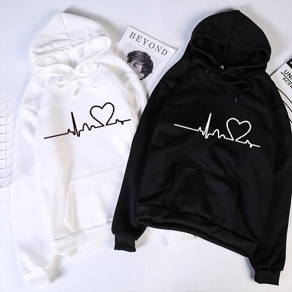 Áo hoodie nam nữ Nhịp Tim, Vải Nỉ Ngoại Siêu Xịn, Anam Store
