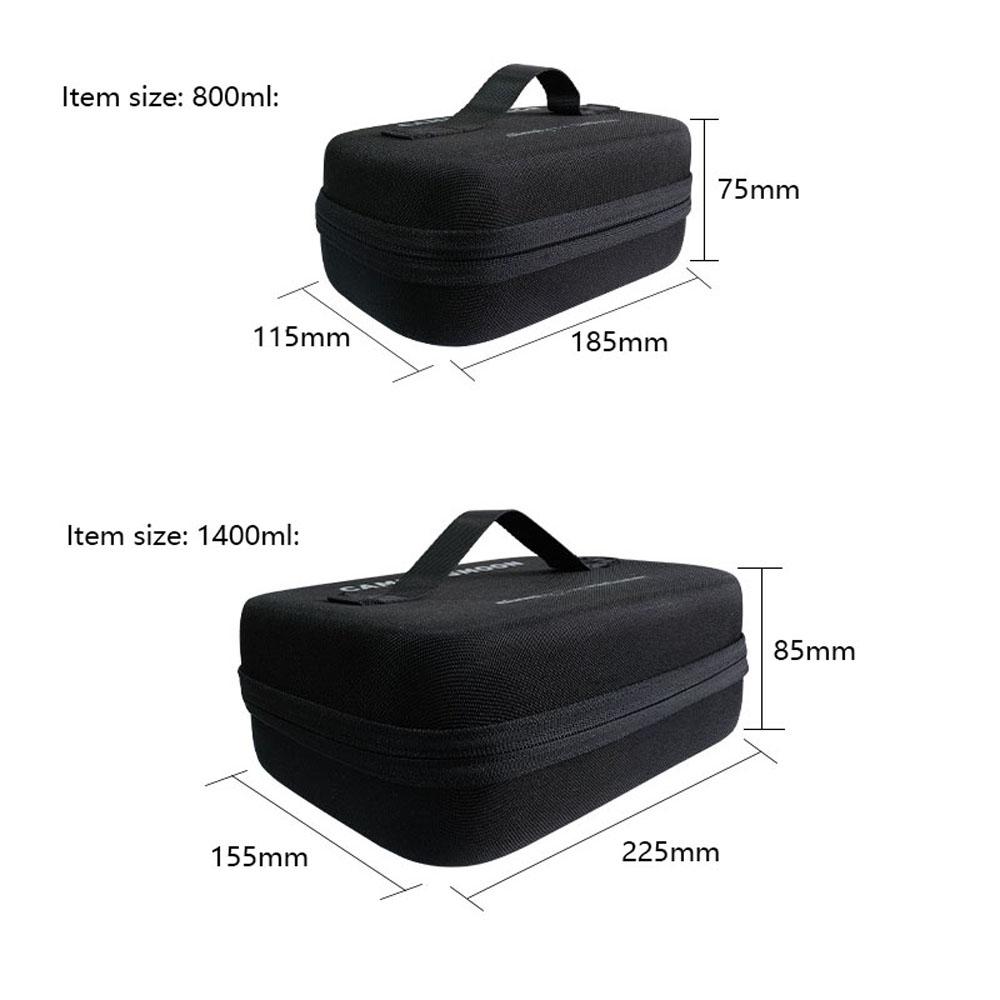 Túi giữ nhiệt đa năng khung cứng bằng vải oxford và polyester, phù hợp đựng cơm trưa văn phòng