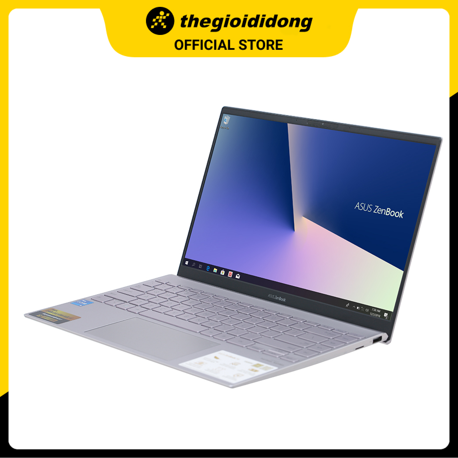 Laptop Asus UX425EA i5 1135G7/8GB/512GB/14&quot;F/Cáp/Túi/Win11/(KI883W)/Tím - Hàng chính hãng