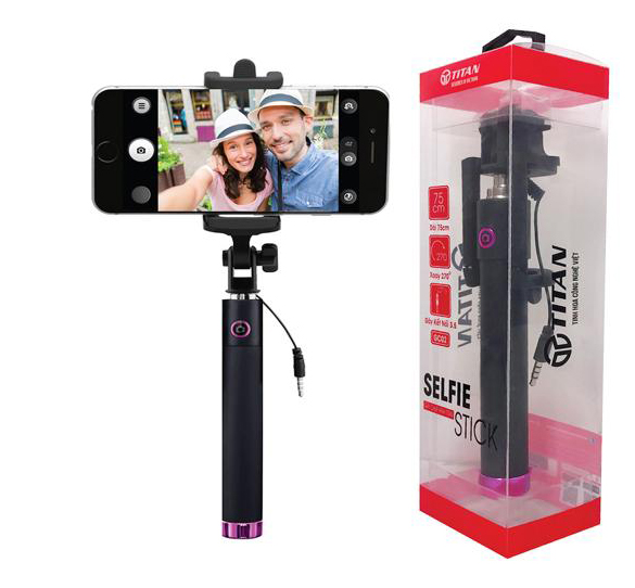 Gậy Tự Sướng Selfie Titan GC02 - Hàng Chính Hãng