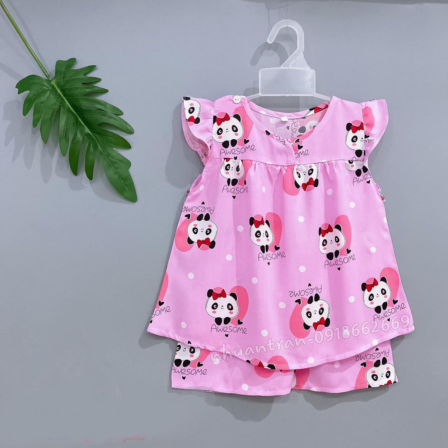 Bộ bé gái , vải lanh loại 1 size cho bé 5-20 kg