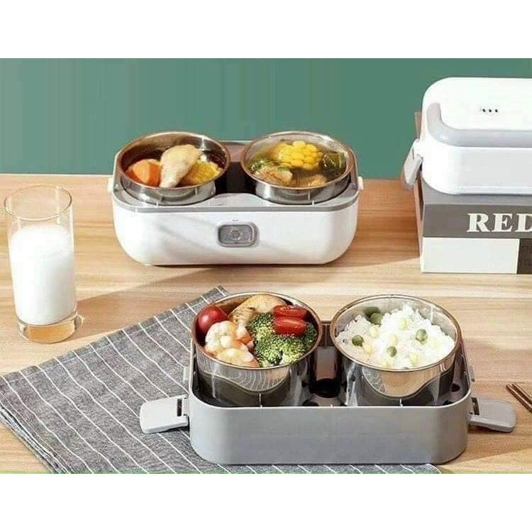 Cặp lồng ủ cơm 4 ngăn inox cao cấp cắm điện - cặp lồng giữ nhiệt ủ cơm mang đi làm đi học văn phòng cao cấp