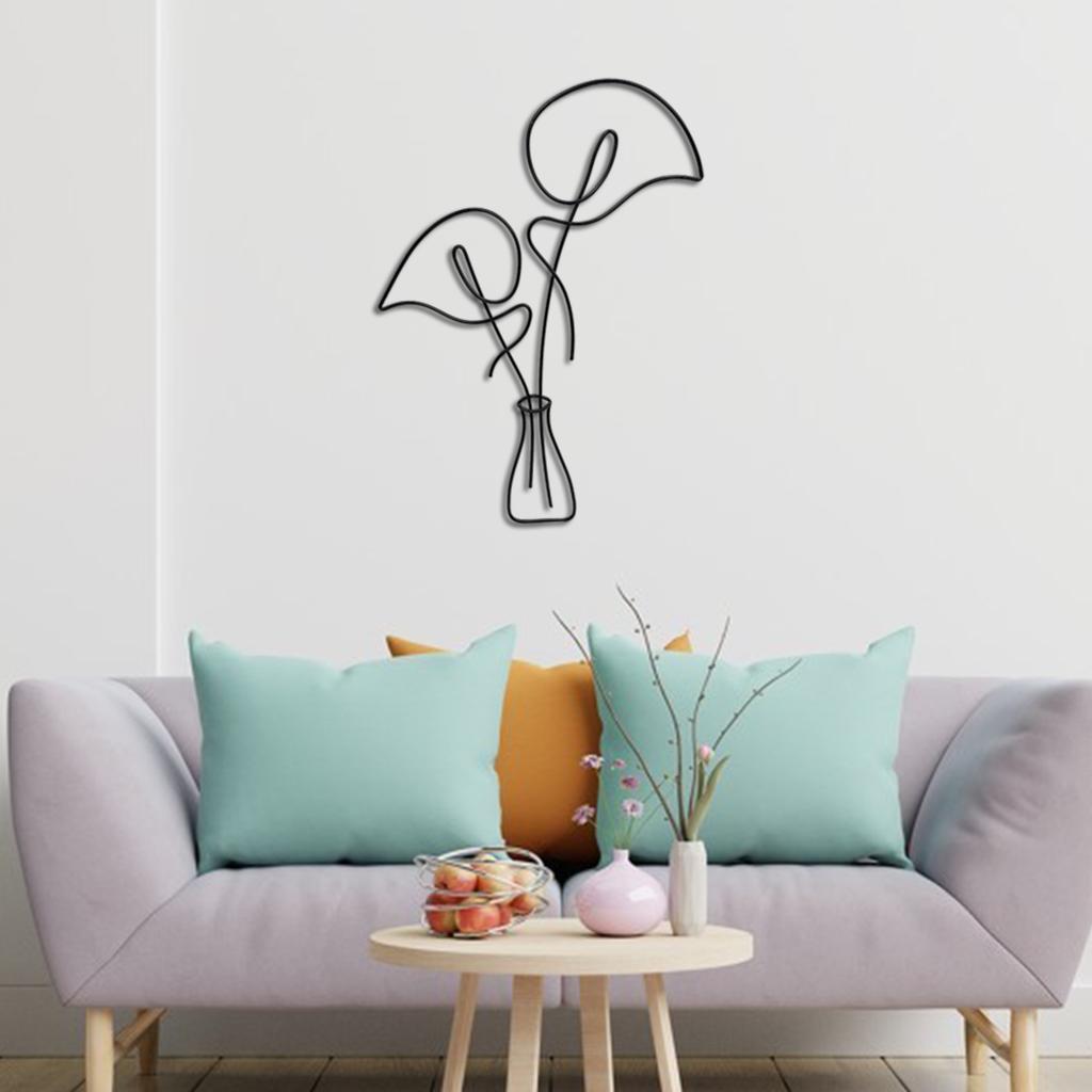 Metal Flower Wall Art Sculpture Decoration Indoor Wall Decor