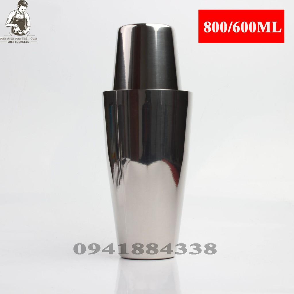 Shaker Boston 2 Mảnh Inox - Bình Lắc Inox 2 Mảnh