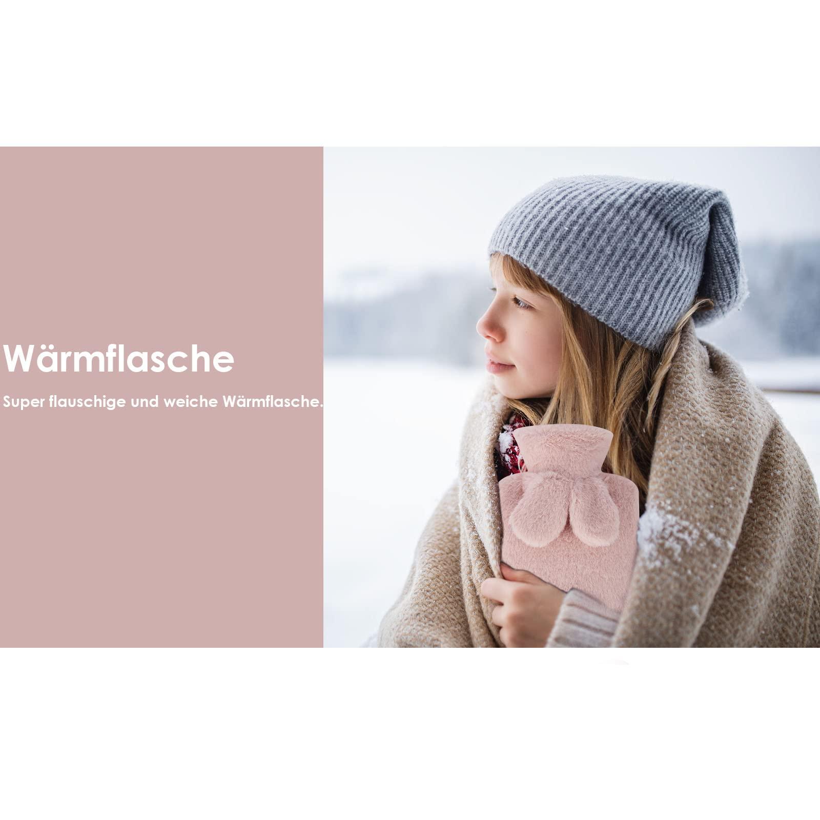 Chai nhiệt có nắp mềm trong bộ lông tổng hợp Chai Handwarm Chai làm ấm tay cho trẻ em / chai dành cho người lớn với công suất