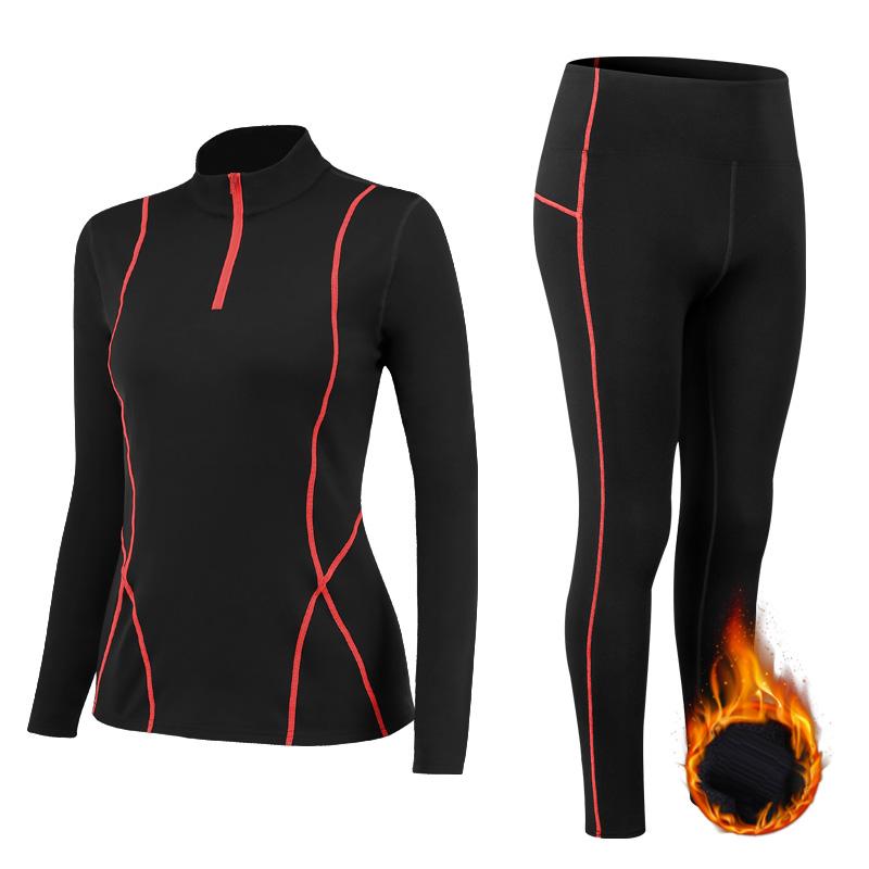 Fanceey Mùa Đông Nhiệt Nữ Bộ Đồ Lót Cao Cổ Áo Giữ Nhiệt Lót Ấm Dùng Thân Thiết Long Johns Nữ Bộ Đồ Ngủ Quần Áo