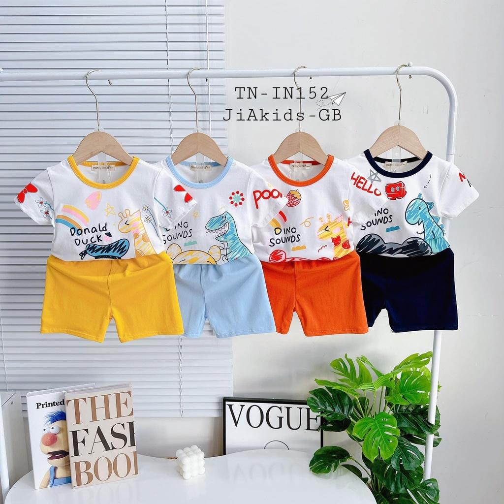 Đồ Bộ Bé Trai Bé Gái Minky Mom Tai ngắn Quần Ngắn, Quần áo trẻ em vải cotton mềm mịn thoáng mát an toàn cho bé NN51