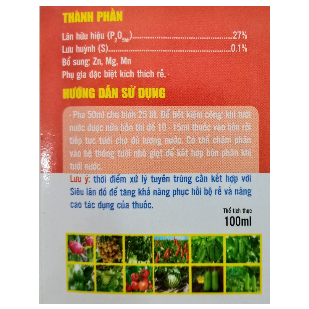 Phân bón ACB FOSKA siêu lân đỏ 100ML