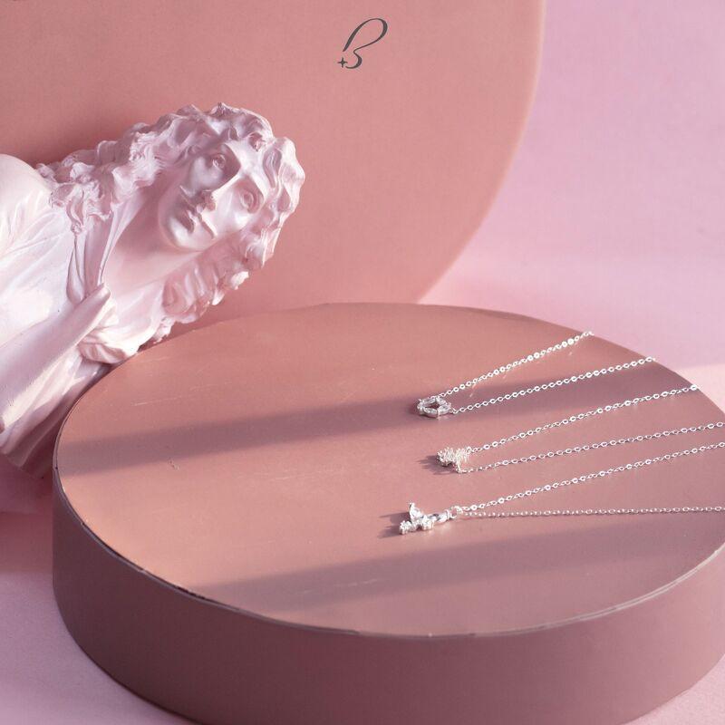 Vòng cổ Bling It nơ đính đá bạc BIVC243