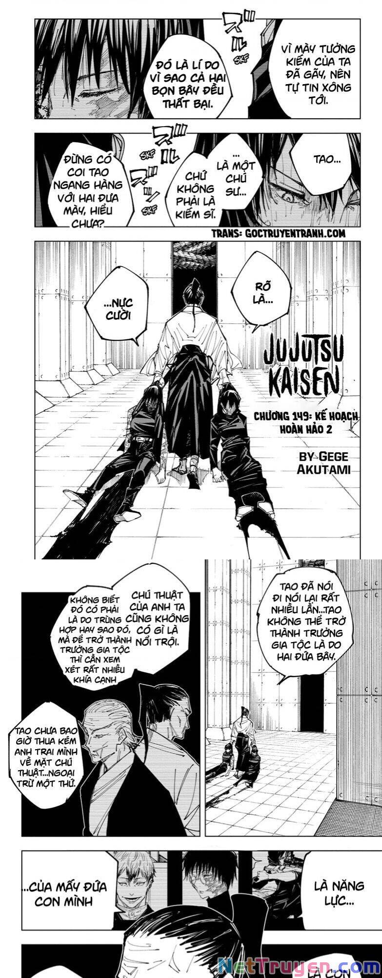 jujutsu kaisen - chú thuật hồi chiến chapter 149 1