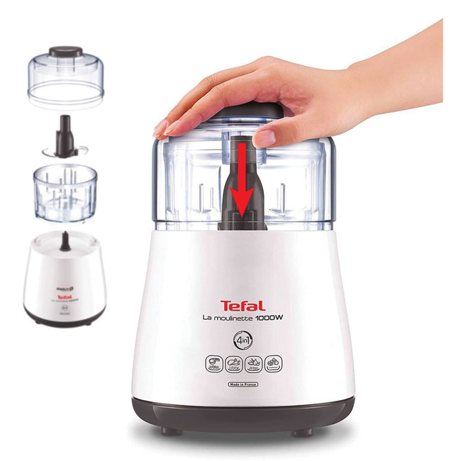 Máy xay đa năng 3 tốc độ Tefal DPA130 1000W (Trắng) - Hàng chính hãng