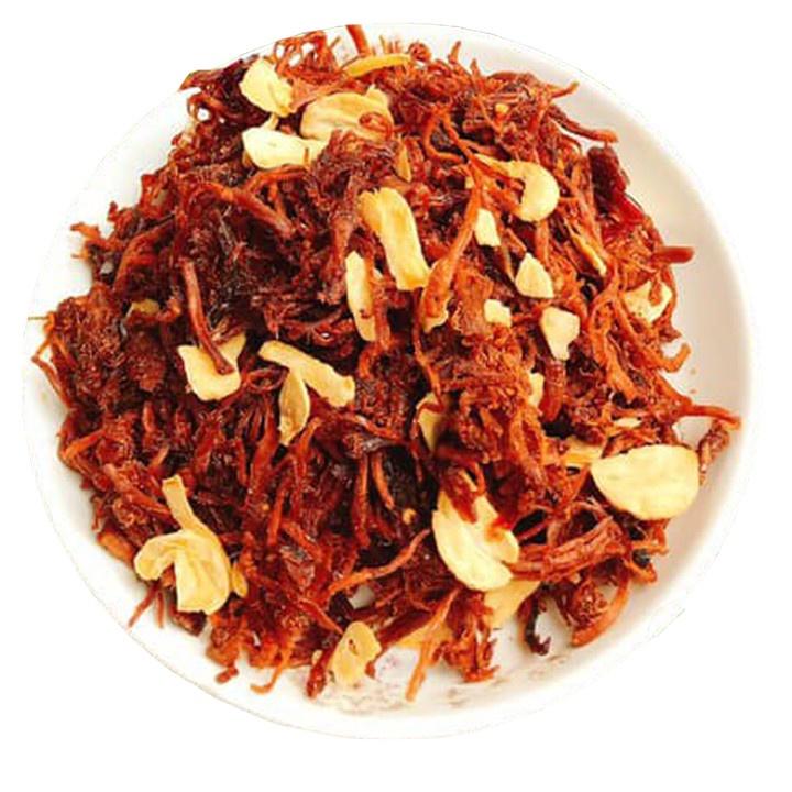 Khô heo cháy tỏi ớt thơm ngon hiệu SKFOOD-HŨ 200G