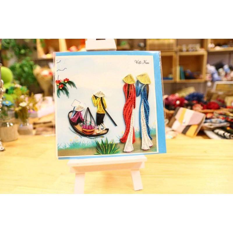 THIỆP QUILLING PHONG CẢNH VIỆT NAM