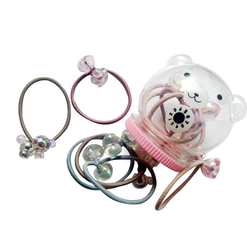 Hộp 20 chi tiết cột tóc hình gấu