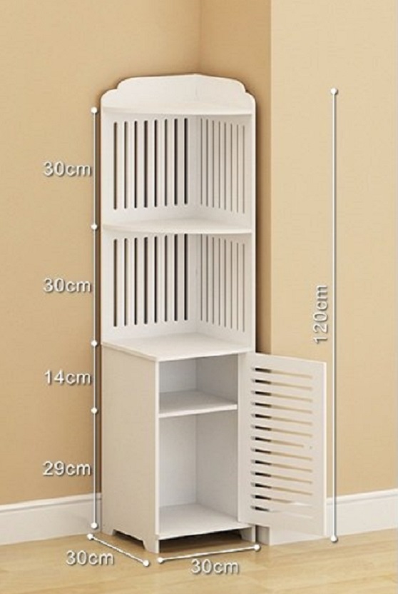 Tủ liền kệ góc tam giác