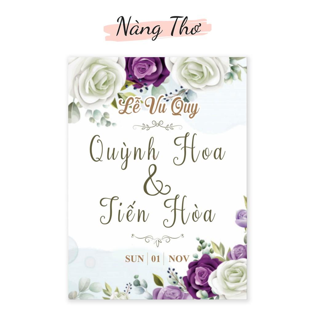 BẢNG TÂN HÔN_VU QUY TÊN CÔ DÂU CHÚ RỂ TRANG TRÍ TIỆC CƯỚI_DECAL VIP