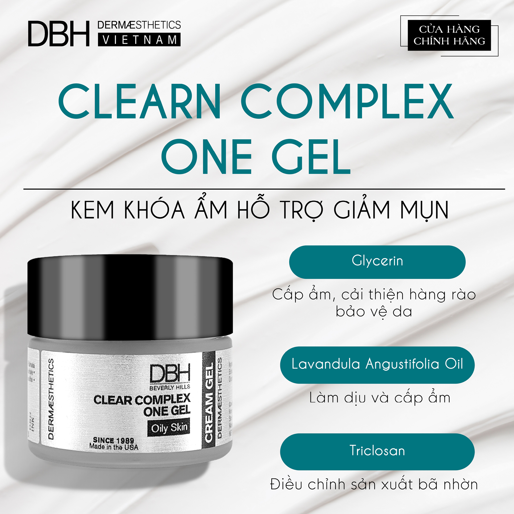 KEM DƯỠNG DÀNH CHO DA MỤN CLEAR COMPLEX ONE GEL 1.0 OZ