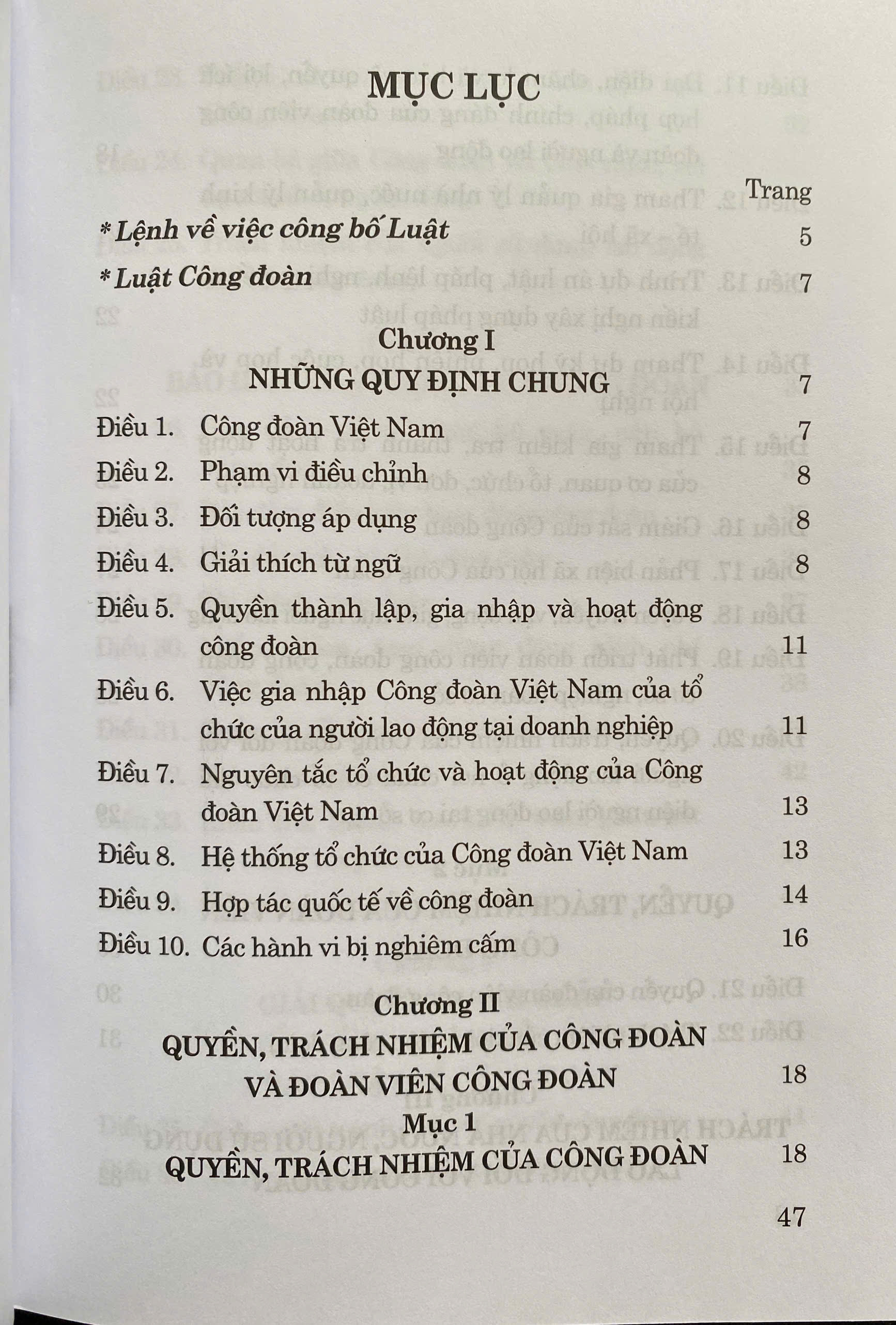 Luật Công Đoàn năm 2024