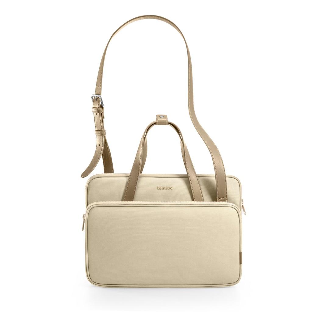 Túi đeo chéo Tomtoc Premium Theher ShoulderBag cho Macbook và Laptop 13&quot;14&quot; - Hàng chính hãng