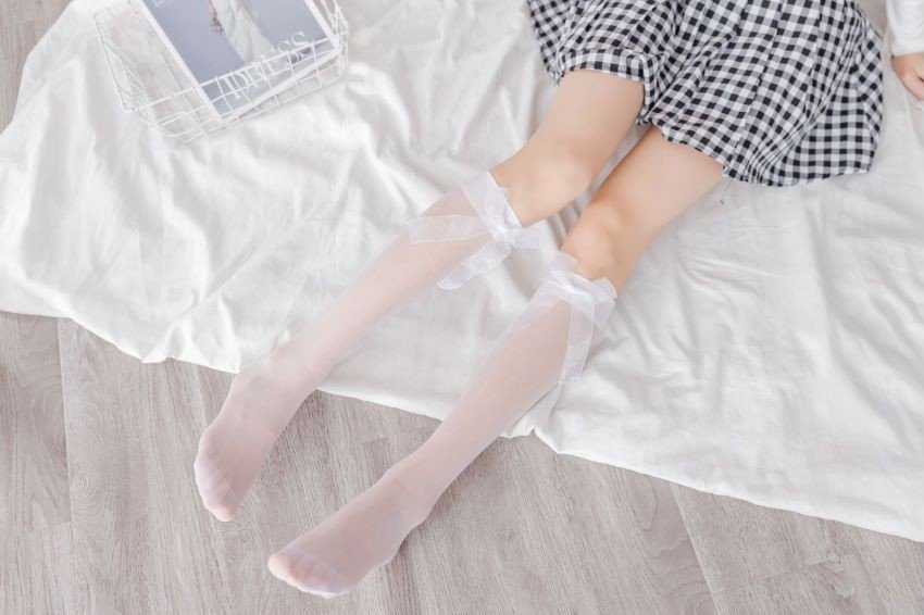 Tất, vớ bắp chân, tất đùi mỏng đính nơ phong cách Lolita Nhật Bản cosplay Gợi Cảm thoáng mát mùa hè