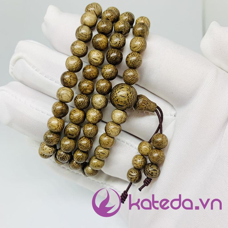 Vòng Tay Trầm Hương Tràng 108 Hạt Tốc Vườn Tự Nhiên Quảng Nam 6/7/8mm