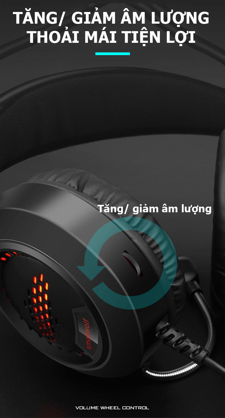 Tai nghe chụp tai gaming AK3 có mic thoại chuyên ngiệp âm sống động và đèn led 7 màu tuyệt đẹp