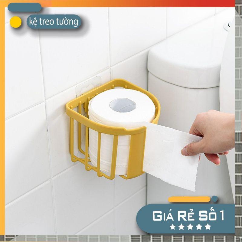 Giá kệ đựng cuộn giấy vệ sinh dán tường vô cùng tiện lợi