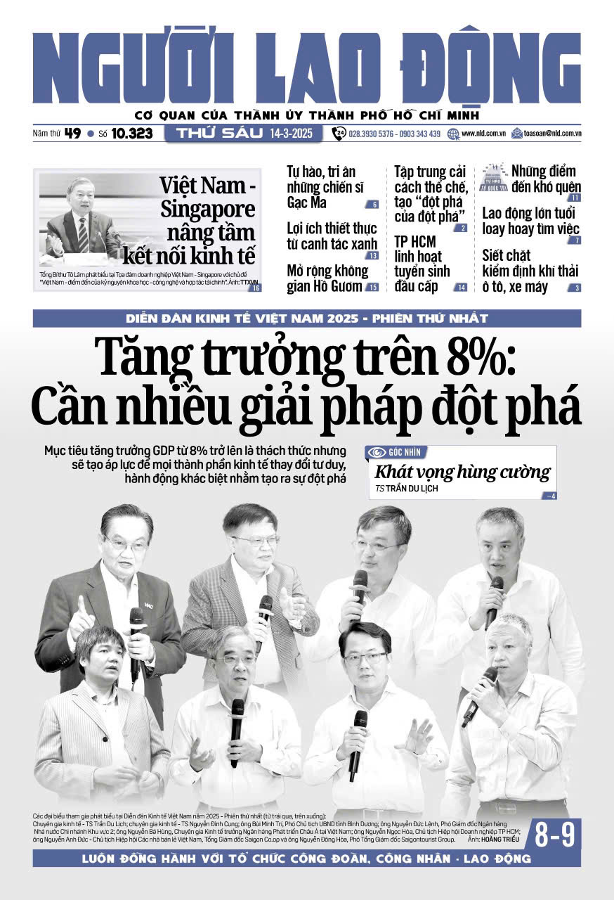 Báo Người Lao Động từ ngày 10-03-2025 đến 16-03-2025