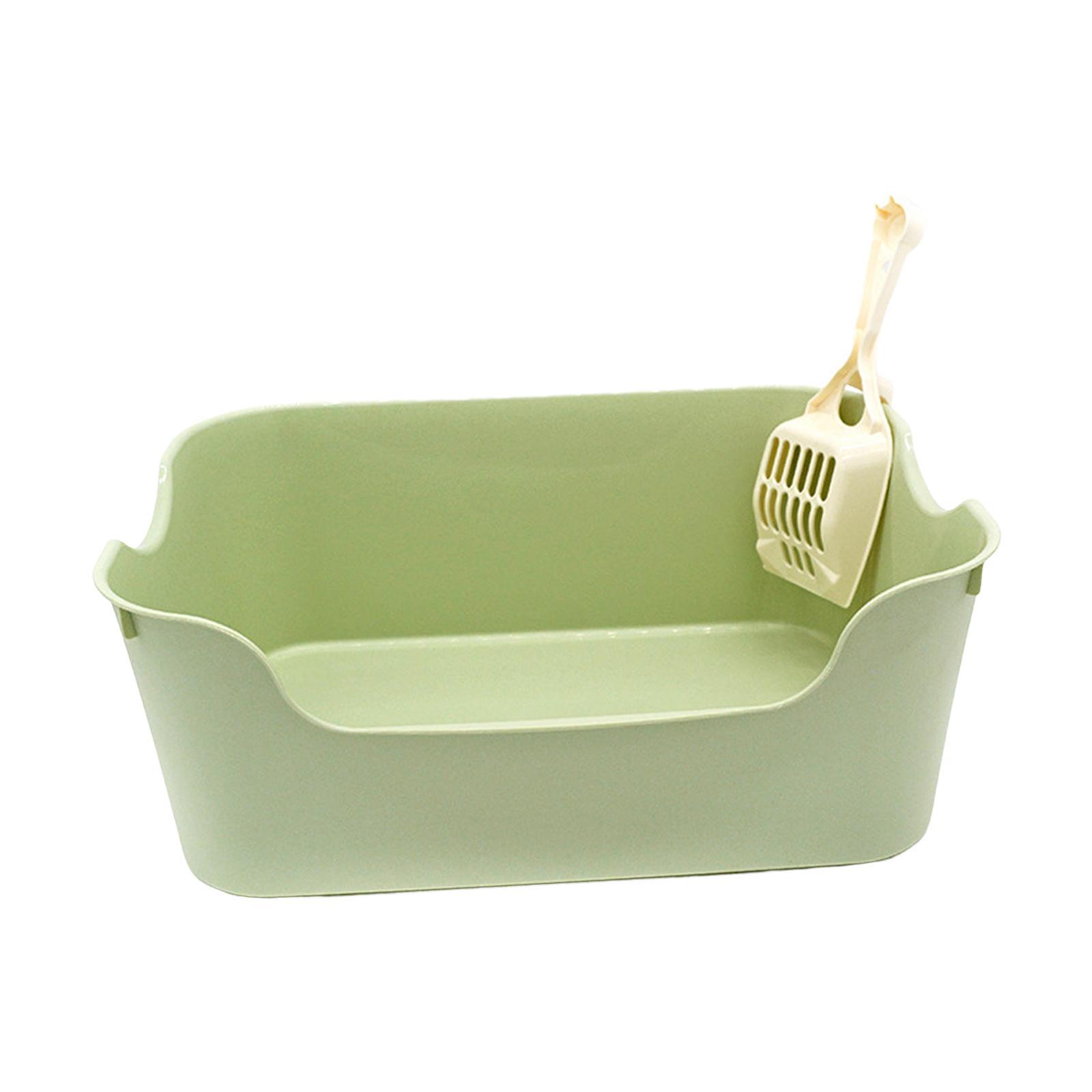 Cat Litter Box for Rabbit with Cat Litter Shovel Splashproof Pet Litter Tray
