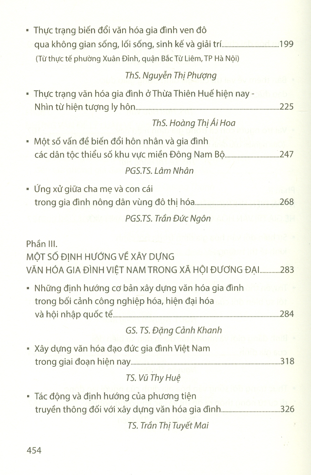 Văn Hóa Gia Đình Trong Xã Hội Đương Đại