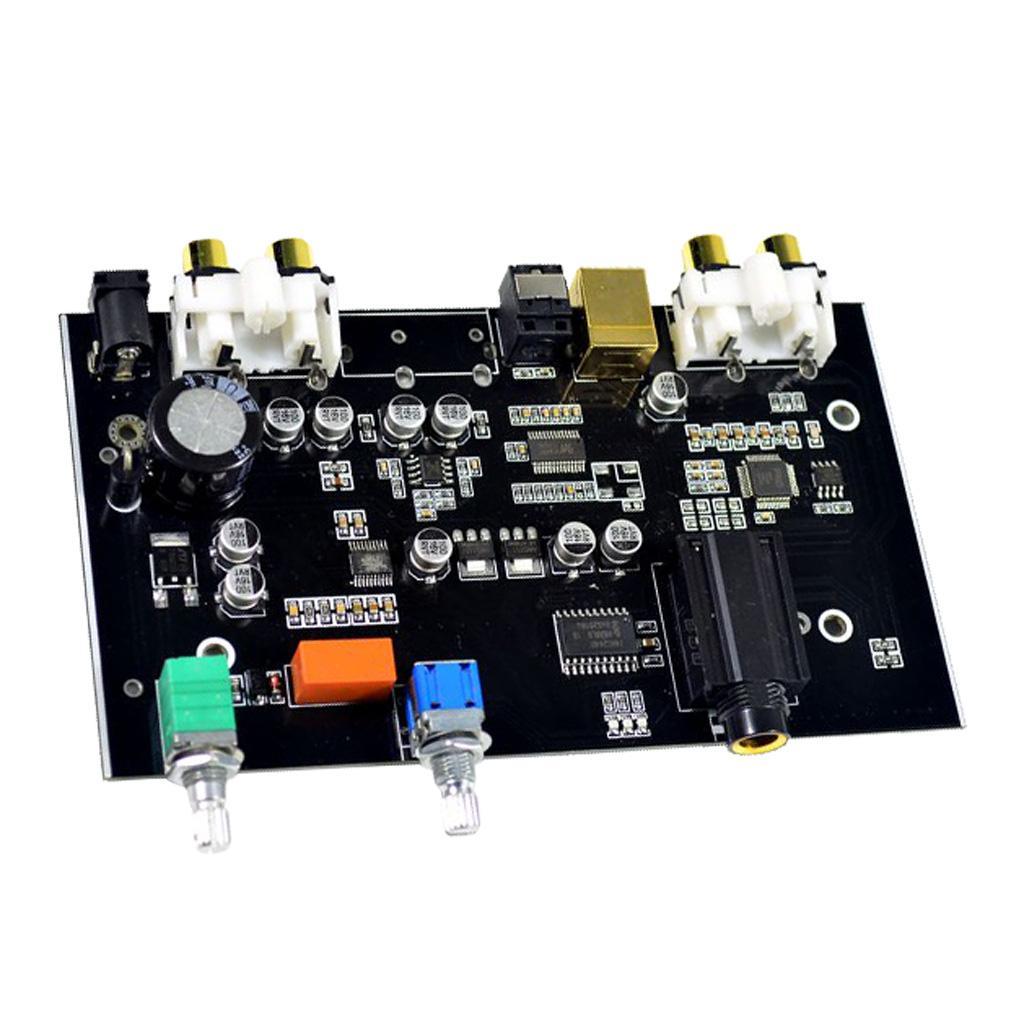 2X DC 12V Optical Coaxial USB Input Decoder HiFi Audio Amplifier Board Module