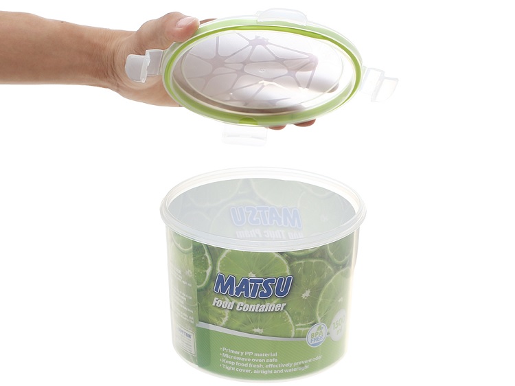 Hộp đựng thực phẩm tròn nhựa Duy Tân Matsu 1500ml - 03451 - Hàng chính hãng