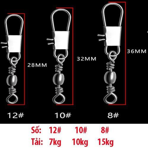 Khóa Link Câu Cá, Mã ní câu cá chữ B Khóa link giúp thay thế nhanh gọn mỗi khi đứt lưỡi câu, hay đứt cư