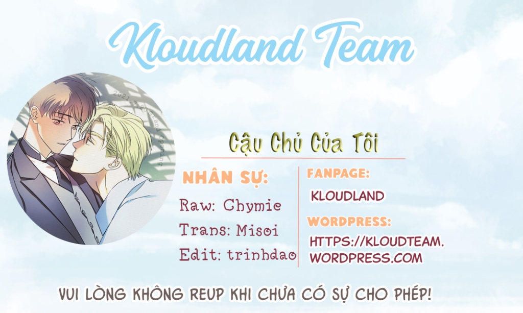 Cậu Chủ Của Tôi chapter 10