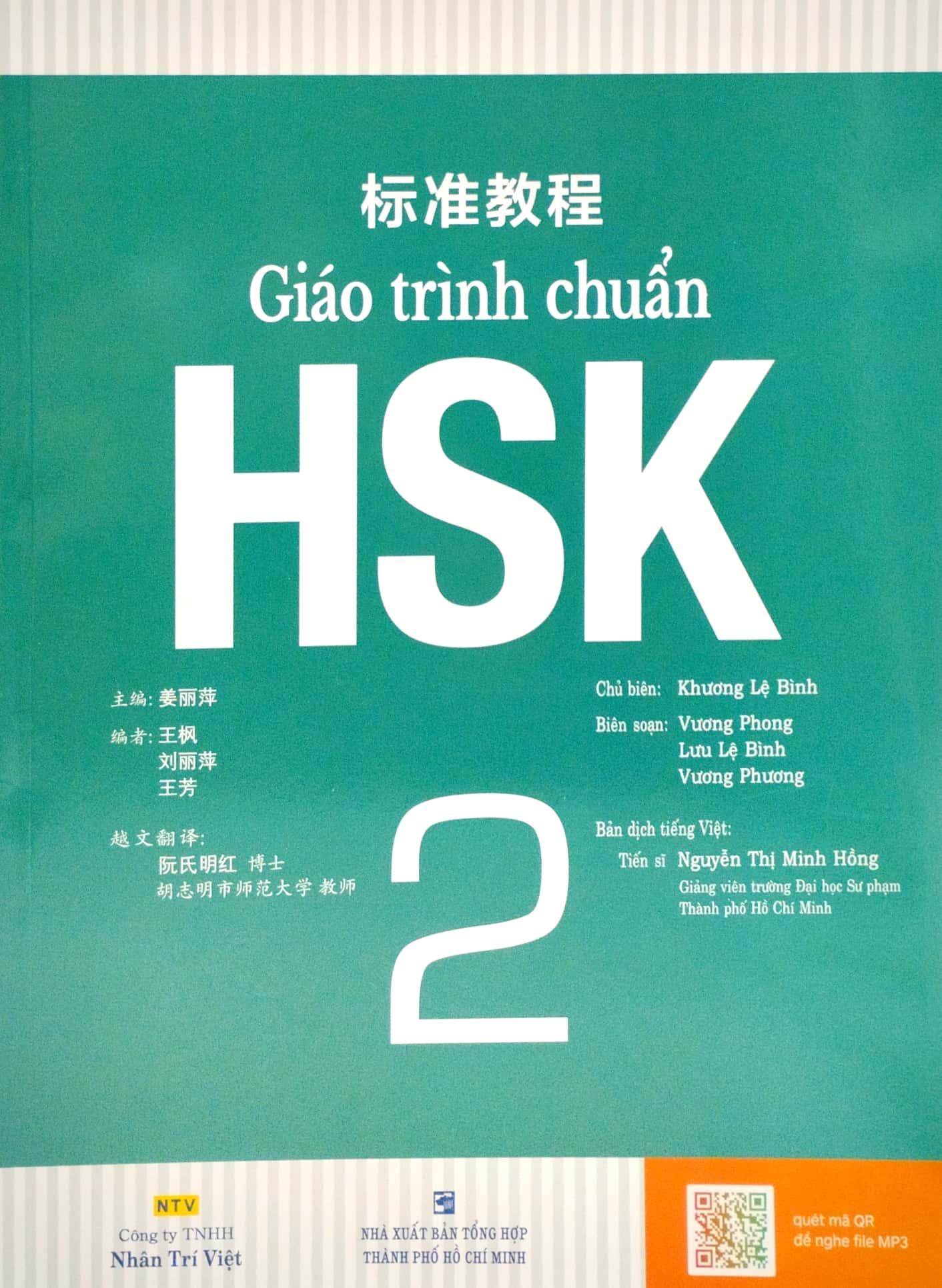 Giáo Trình Chuẩn HSK 2 - Bài Học (Quét Mã QR Để Nghe File MP3)