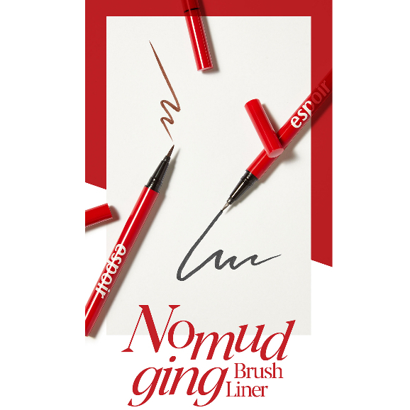 Bút kẻ mắt nước lâu trôi Espoir Nomudging Brush EyeLiner 1gr