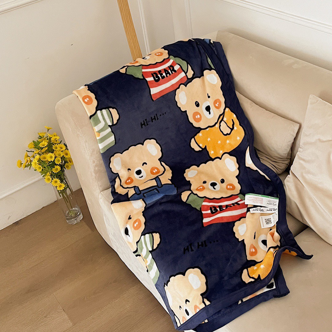 Chăn tuyết một lớp LIDACOcho bé đi mẫu giáo kích thước 120 x 150cm