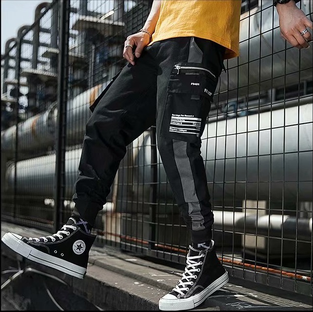 Quần jogger nam túi hộp chất kaki mềm mịn, phong cách đường phố RFE