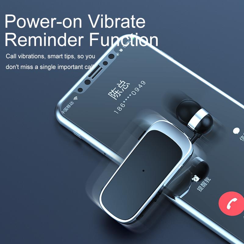 Mini Di Động Không Dây Bluetooth Tai Nghe In-Ear Báo Rung Mặc Kẹp Tay Tai Nghe Nhét Tai Tai Hoa Sen Với dây