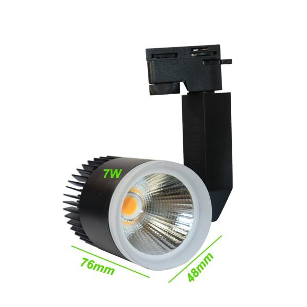 Bộ 2 Đèn Led Rọi Ray COB 7w Vỏ Đen + 1 Thanh Ray