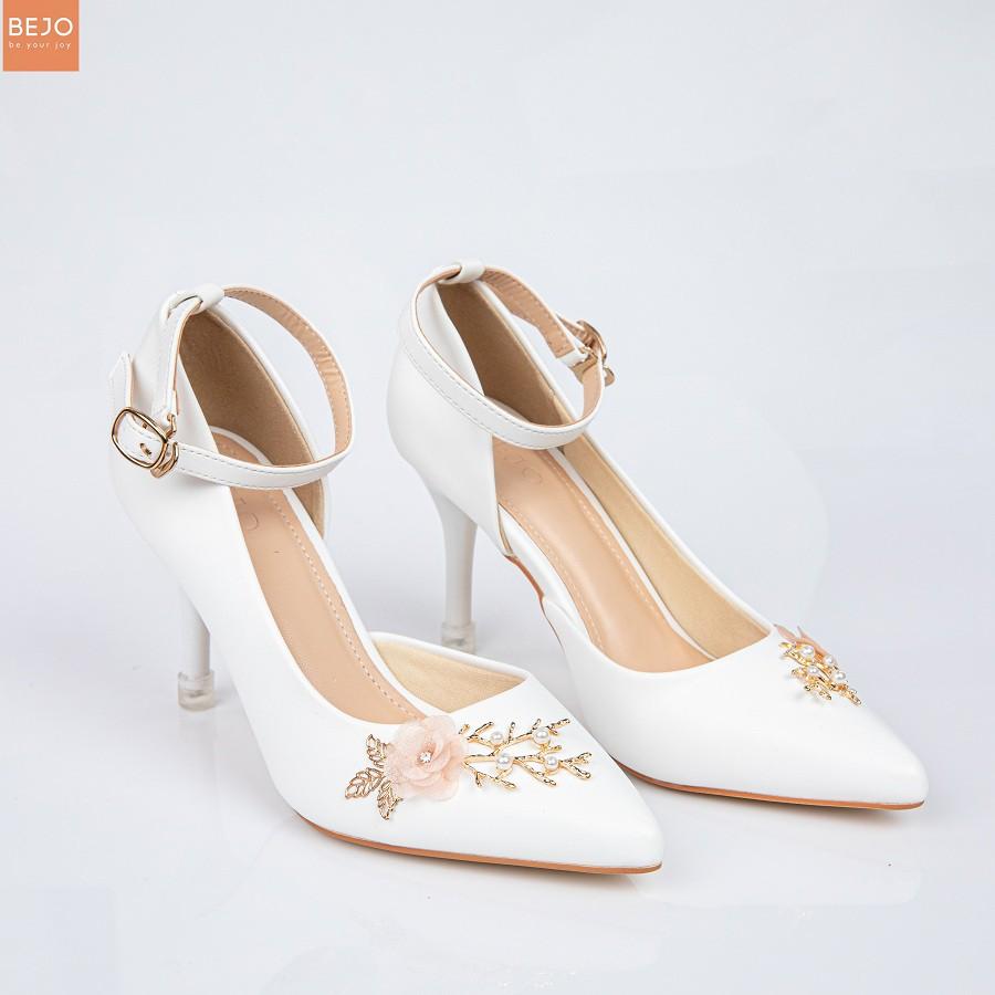 GIÀY CƯỚI -GIÀY CÔ DẤU BEJO 1HOA - WEDDING SHOES