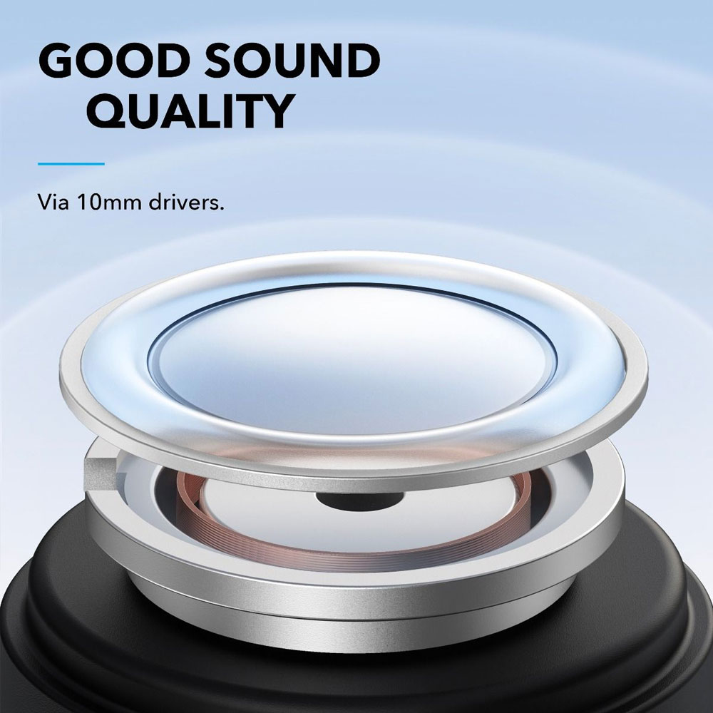 Tai nghe không dây SOUNDCORE (by ANKER) Life Note 3i True Wireless (TWS), 36 giờ sử dụng, kháng nước IPX5, tích hợp 4 micro, sạc nhanh 10 phút dùng 2 tiếng, bluetooth 5.2 mới nhất kết nối nhanh với điện thoại - A3983