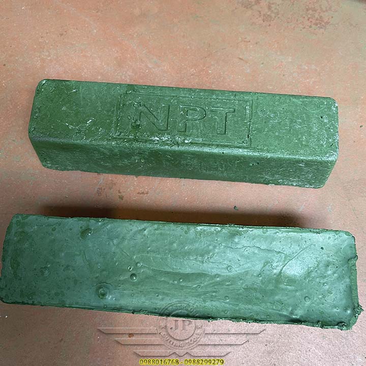 Lơ sáp xanh đánh bóng Inox siêu gương