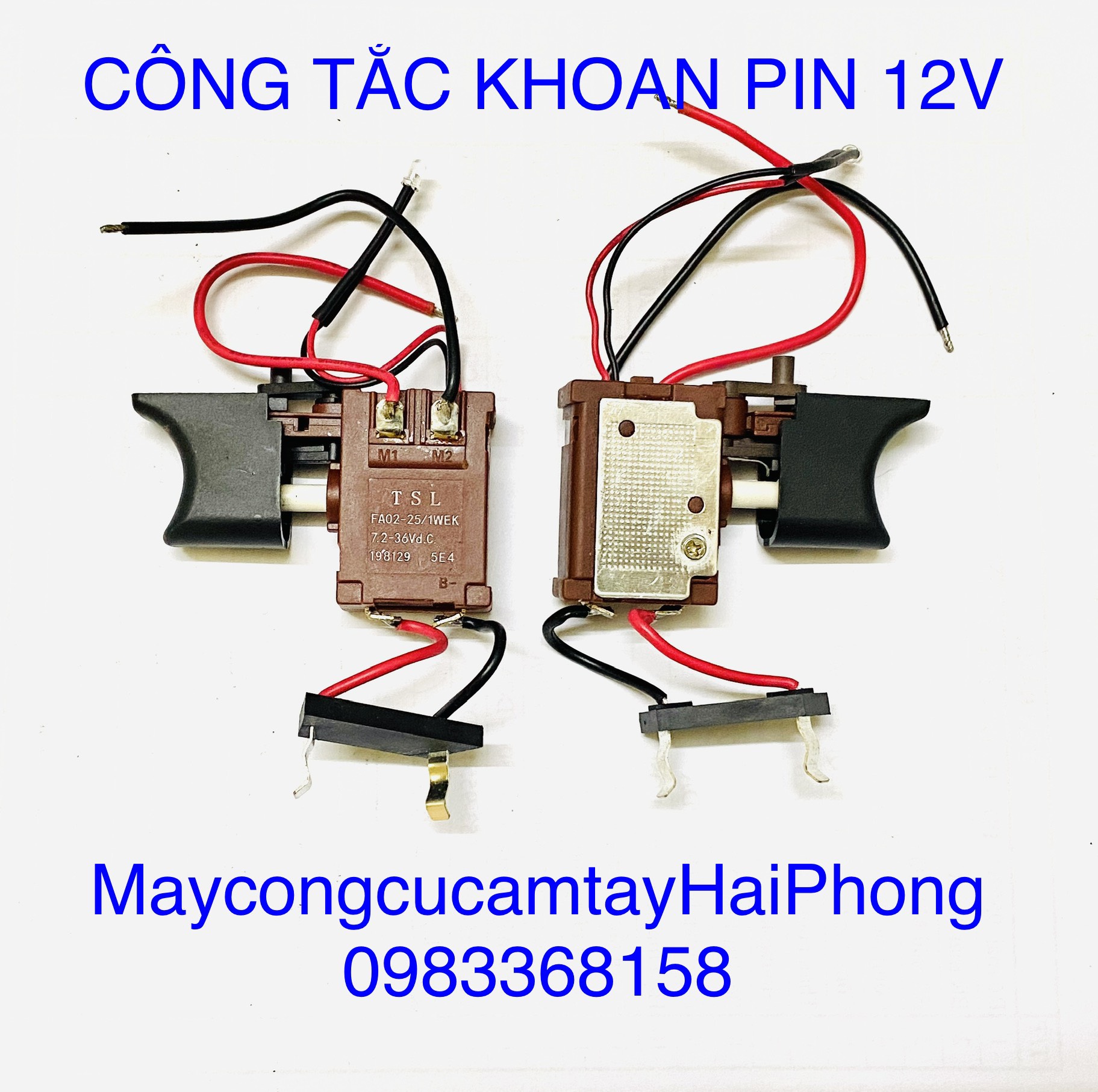 CÔNG TẮC KHOAN PIN / $ÚNG SIẾT MỞ ỐC PIN / MÁY VẶN VÍT PIN  ... 10.8V ~ 12V DC