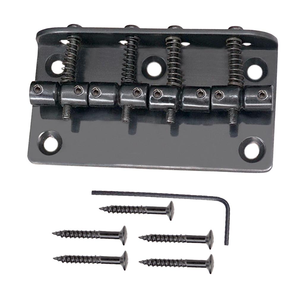 Sunnimix Đen Đàn Guitar Yên Cầu Cho 4 Dây Bass Điện Thay Thế Linh Kiện