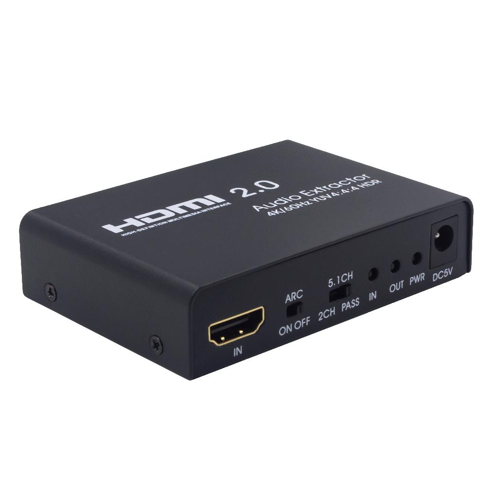 HDMI Audio Extractor Splitter HDMI To SPDIF Optical RCA Stereo L/R 3.5mm