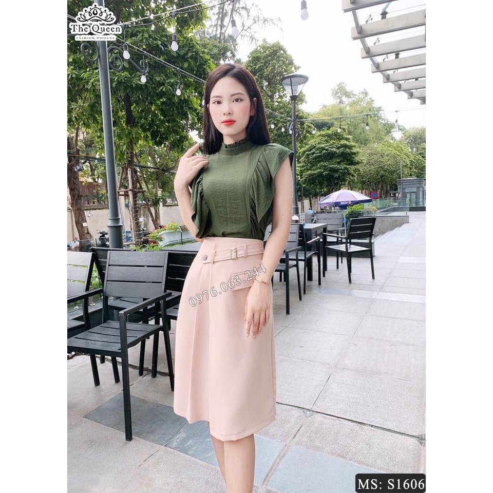 Set S1606 cổ cao sát nách - The Queen Fashion - Có ảnh chụp chi tiết của shop