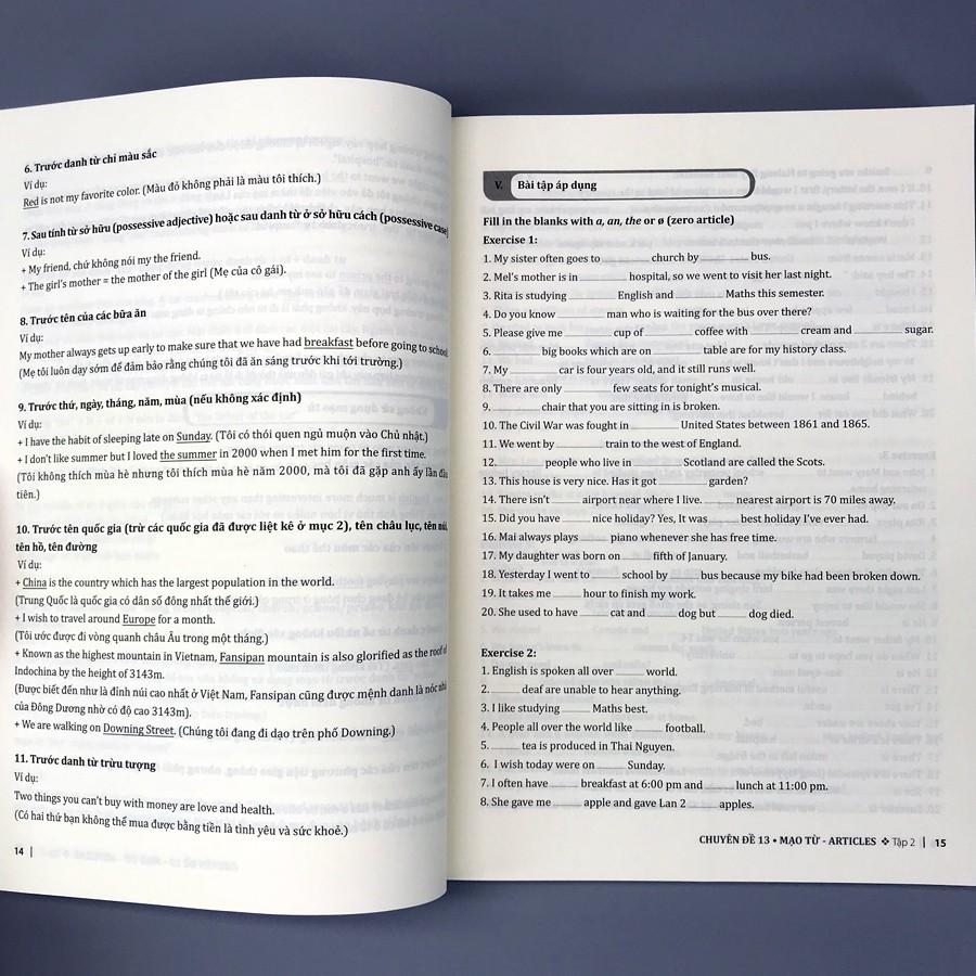 Sách 25 Chuyên Đề Ngữ Pháp Tiếng Anh Trọng Tâm Tập 2