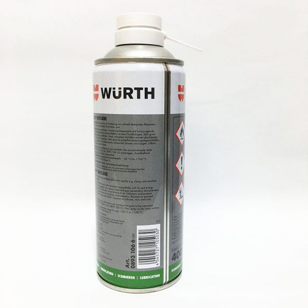 Mỡ bò xịt khô Wurth HHS Drylube 400ml 08931066 Adhesive Lubricant HHS Drylube