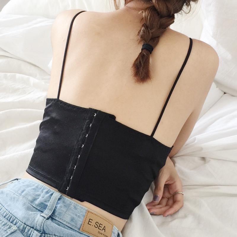 Bralette phi bóng cài sau